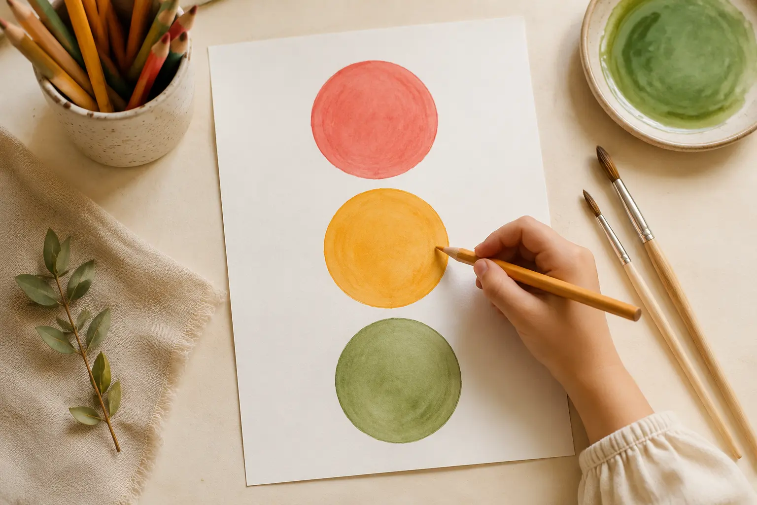 Actividad Semáforo emocional con círculos de colores